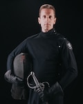 Lt. Col. Robert G. Childs, 234th Intelligence Squadron commander, poses for a competitor portrait Feb. 18, 2018, at Huntington Beach, California. Childs competes as a martial arts sword fighter throughout the world, and became a world champion in the open rapier and dagger category at Swordfish XIV, Gothenburg, Sweden.