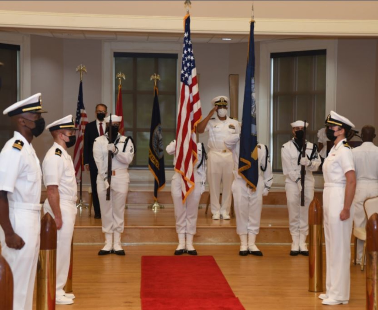 On August 25, 2021 leaders from the Defense Health Agency hosted a ceremony at Marston Pavilion aboard Marine Corps Base Camp Lejeune to establish the Coastal North Carolina Market.  The new military health care market consists of two medical treatment facilities, Naval Medical Center Camp Lejeune and Naval Health Clinic Cherry Point.