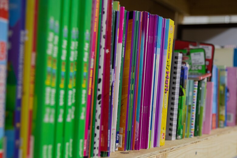 Task Force-Holloman constructed classrooms for Afghan evacuees on Holloman Air Force Base, New Mexico, Sept. 28, 2021. The Department of Defense, through the U.S. Northern Command, and in support of the Department of State and Department of Homeland Security, is providing transportation, temporary housing, medical screening, and general support for at least 50,000 Afghan evacuees at suitable facilities, in permanent or temporary structures, as quickly as possible. This initiative provides Afghan evacuees essential support at secure locations outside Afghanistan. (U.S. Army photo by Spc. Nicholas Goodman)