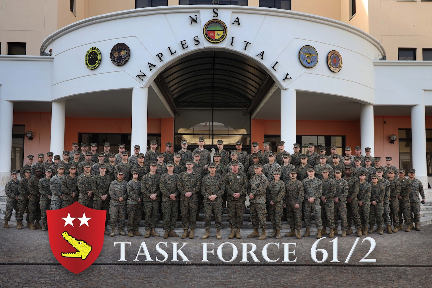 Commander Task Force Six (CTF 6) established a temporary Naval Amphibious Force, Task Force 61/2 (TF-61/2), in order to command and control amphibious and expeditionary capabilities on an experimental basis within the the U.S. European Command (EUCOM) and U.S. Africa Command’s (AFRICOM) area of operations (AOO) in order to protect U.S. interests, reassure Allies and Partners, and enable integrated deterrence of adversaries. TF 61/2 is led by the Commander, 2d Marine Division, II Marine Expeditionary Force (MEF), Major General Francis Donovan. Forces assigned to TF 61/2 include an Amphibious Ready Group (ARG)/Marine Expeditionary Unit (MEU) and a Reconassaince/Counter-Reconassisance Force composed of 2d Marine Division elements.