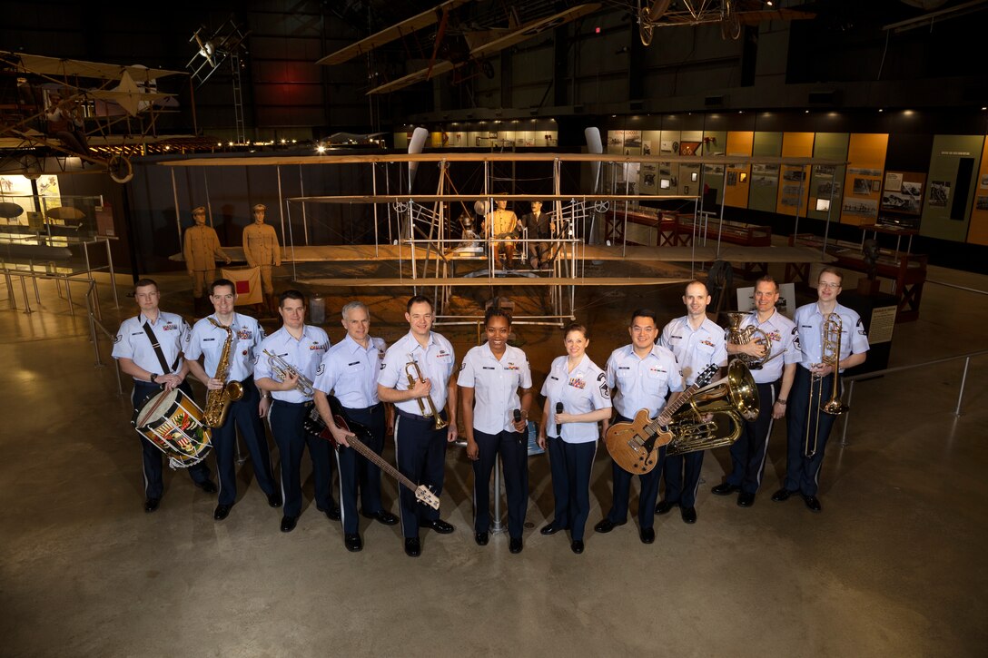 AFBF Group Shot in front of Wright Flyer