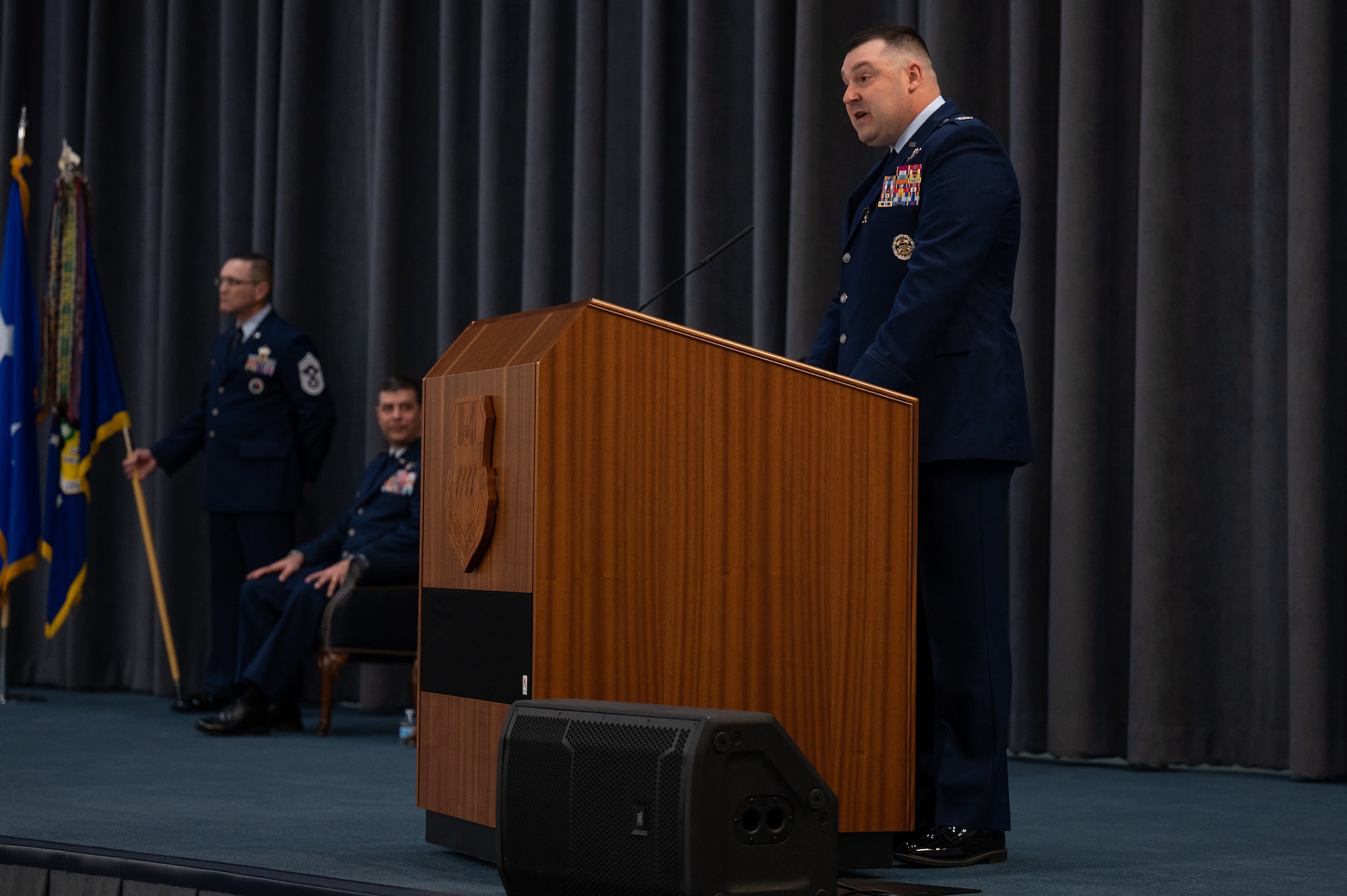 The ceremony is a military tradition that represents a formal transfer of authority and responsibility for a unit from one commanding or flag officer to another.