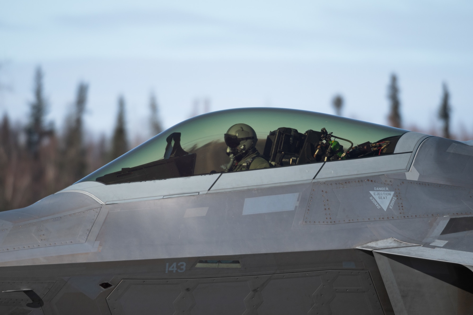 3rd Wing’s F-22s take off from Eielson for Polar Force 22-4