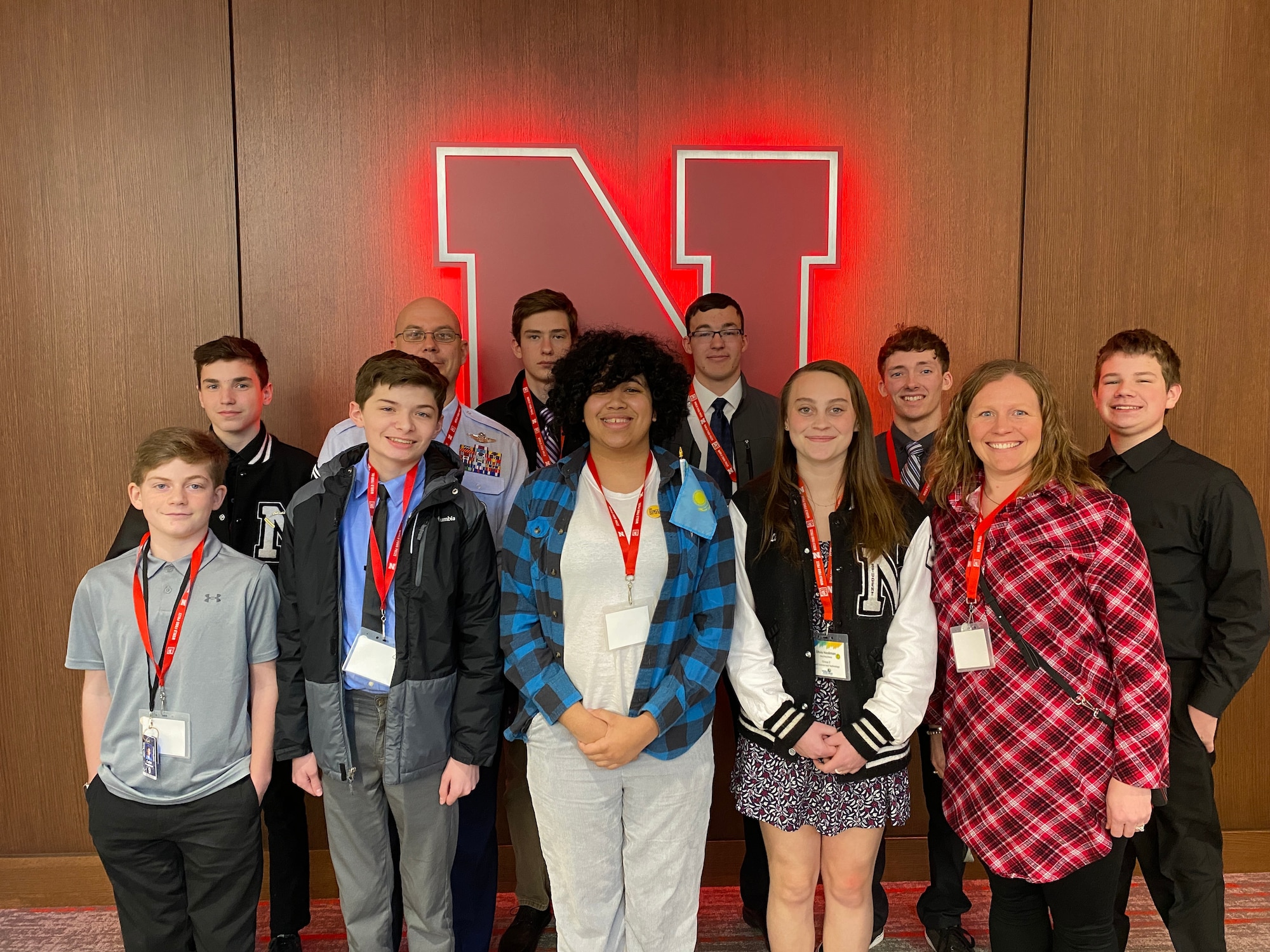 Air Force Junior ROTC cadets from Lincoln Northeast High School, Nebraska, were challenged during an immersive experience with the College of Agricultural Sciences and Natural Resources at the University of Nebraska-Lincoln where they learned about Food, Energy, Water and Societal Systems.
