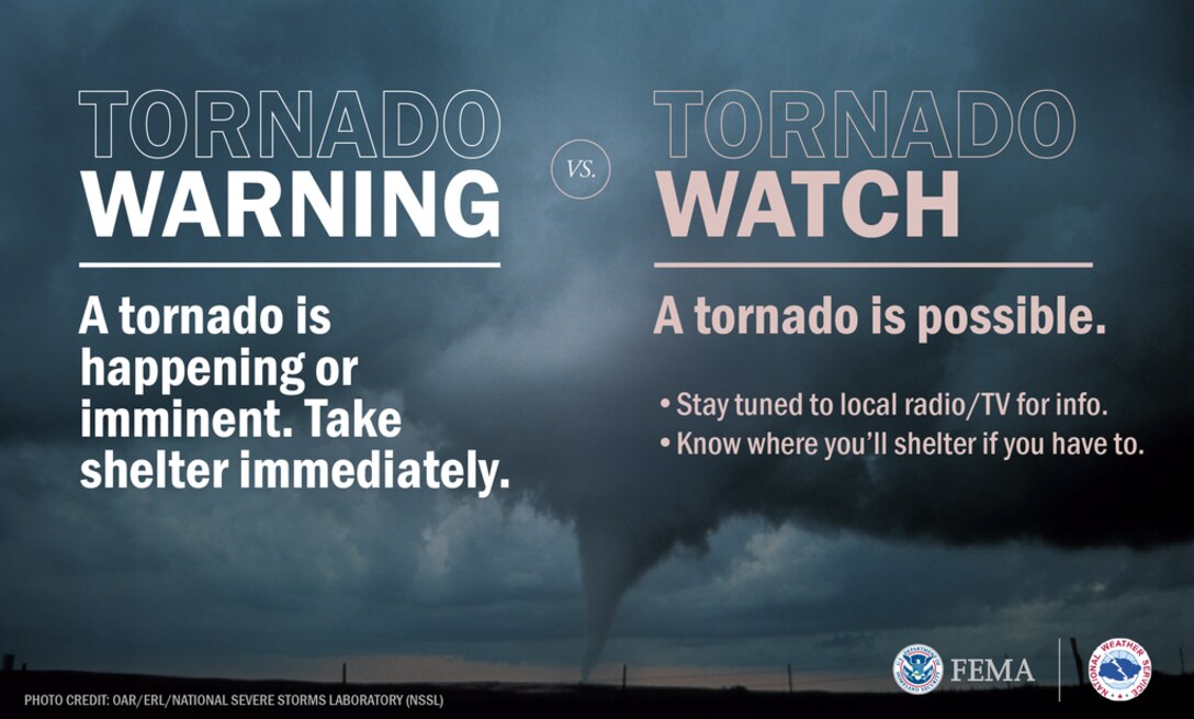 DLA Installation Management Susquehanna’s PrepareAthon topic #1: Severe Spring Weather Preparedness – Thunderstorms and Tornadoes