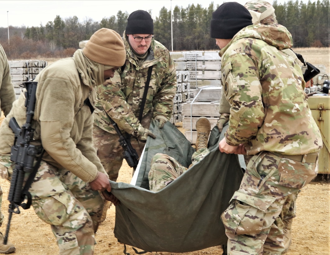 Ordnance company trains at ammunition supply point