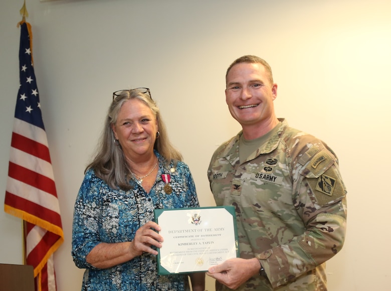 The Secretary of the Army has awarded the Meritorious Civilian Service Medal to Kimberly A. Taplin upon her retirement.
As Senior Program Manager Forward, Jacksonville District, U.S. Army Corps of Engineers from April 2015 to April 2022. Ms. Taplin was instrumental in the success of the Comprehensive Everglades Restoration Plan and the South Florida Everglades Ecosystem Restoration Program by providing technical oversight and coordination and engagement with tribal, federal, state, local agencies and stakeholders. Ms. Taplin's commitment to the restoration of America's Everglades and dedication to Federal Service reflect great credit upon her, the Jacksonville District, U.S. Army Corps of Engineers and the U.S. Army.