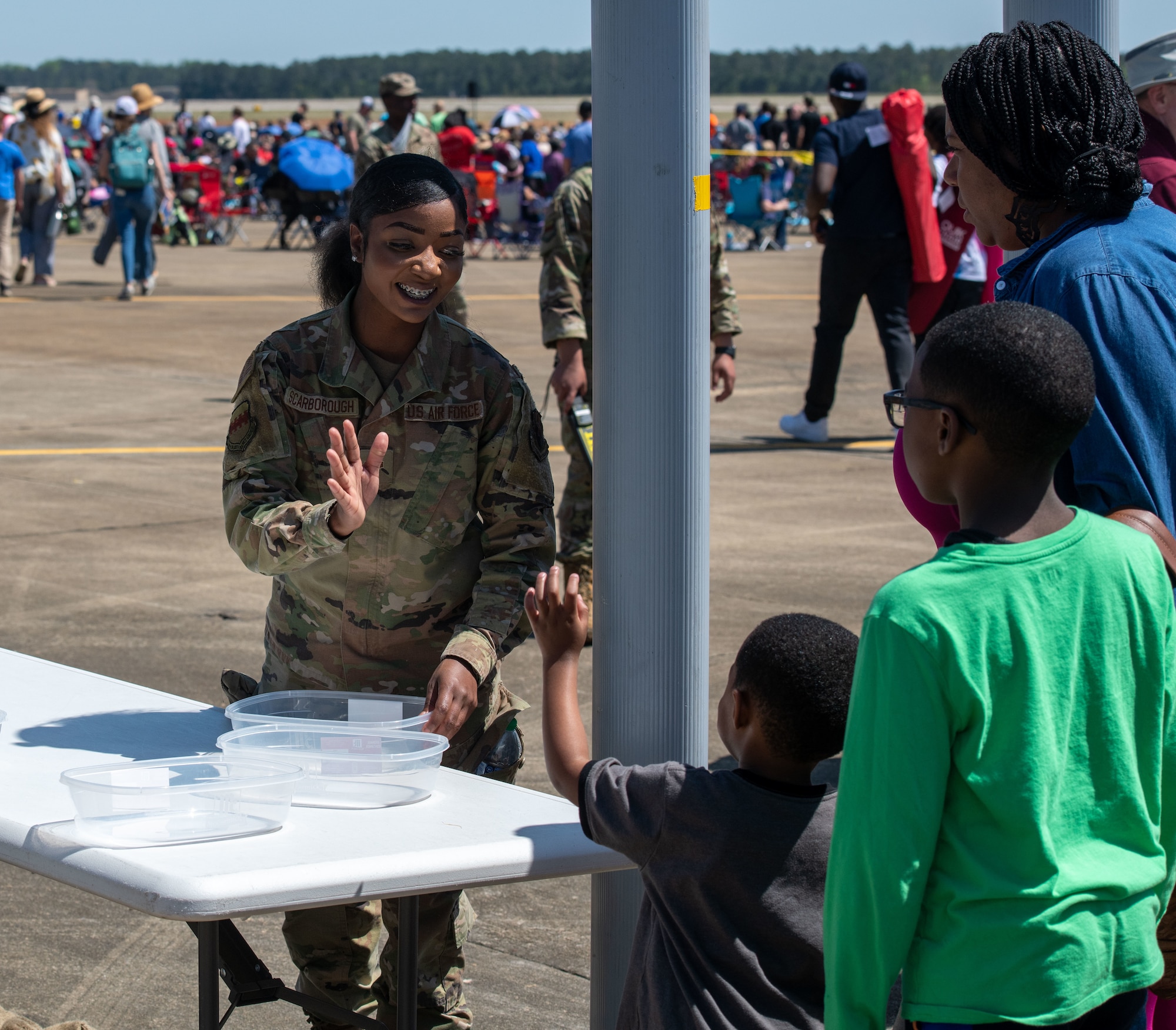 Photo of Airman waving