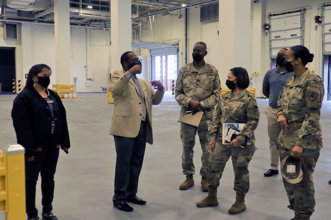 DLA Distribution Korea hosts 403rd Army Field Support Brigade for new warehouse tour
