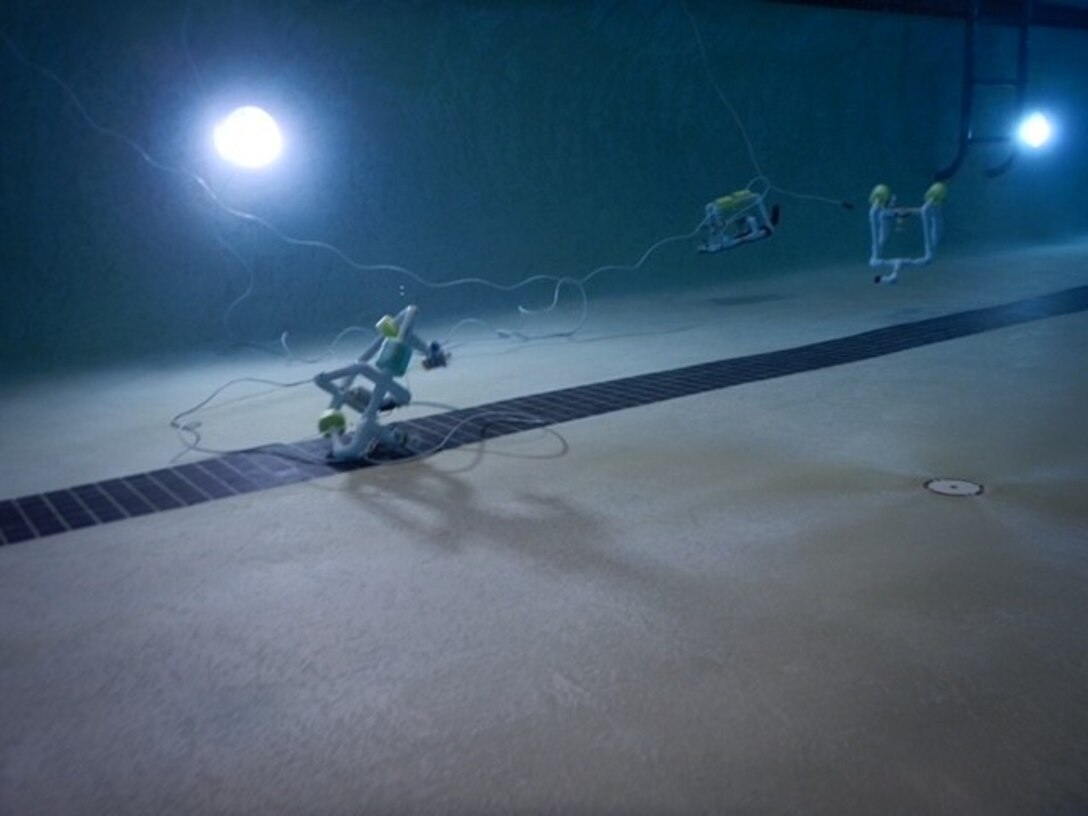 IMAGE: An underwater look at unmanned robots created by local students. The teams competing at the regional SeaPerch competition maneuvered their work through both a challenge course and an underwater obstacle.