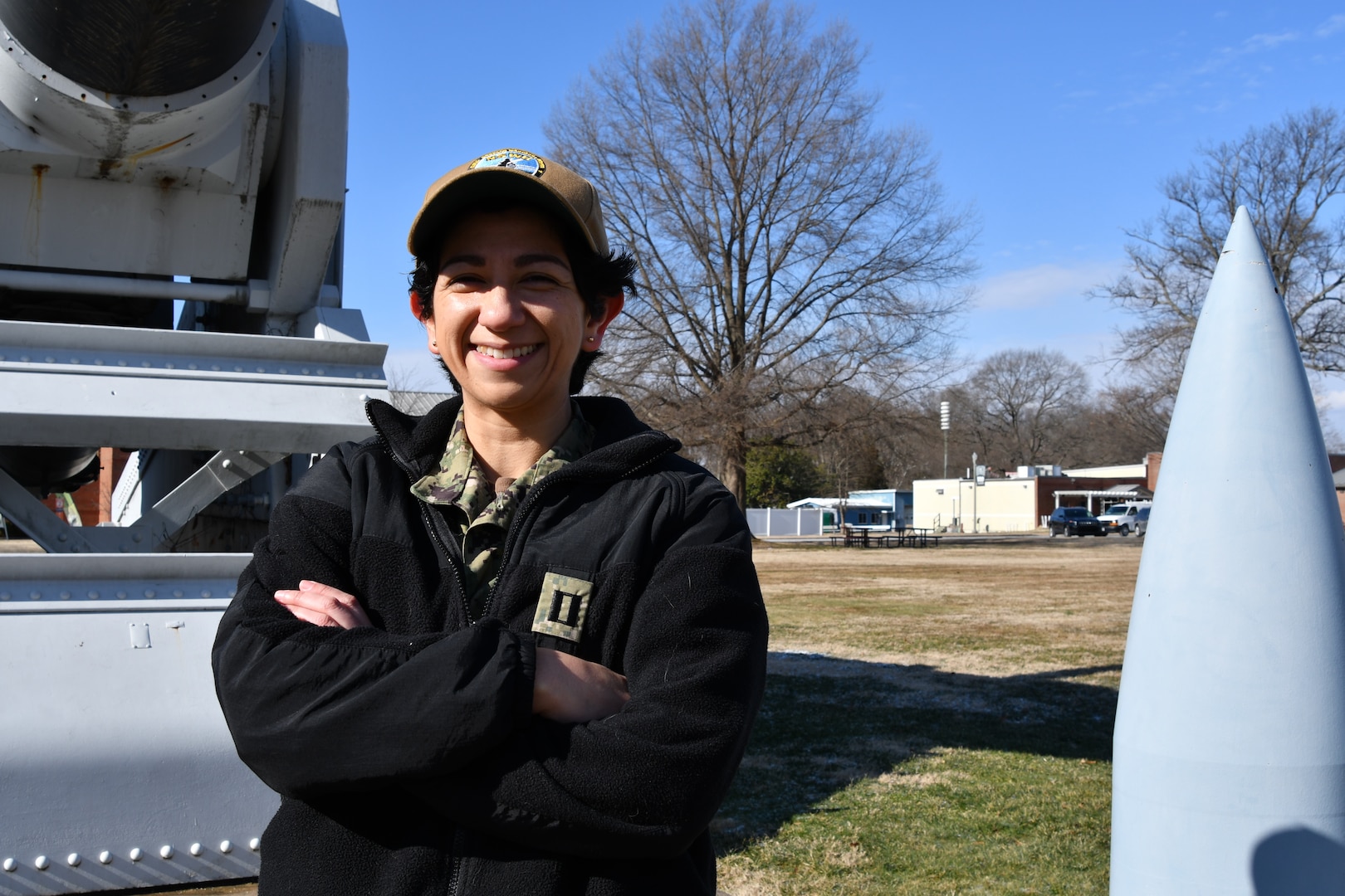 IMAGE: Lt. Sasha Barnett, a Naval Surface Warfare Center Dahlgren Division systems engineer who supports the High Energy Laser Integrated Optical Infrared Surveillance program, is a Naval Post Graduate Meyer Scholar.