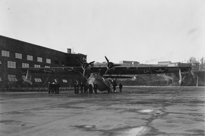 First PBY to land at NAS Whidbey Island December 21, 1942