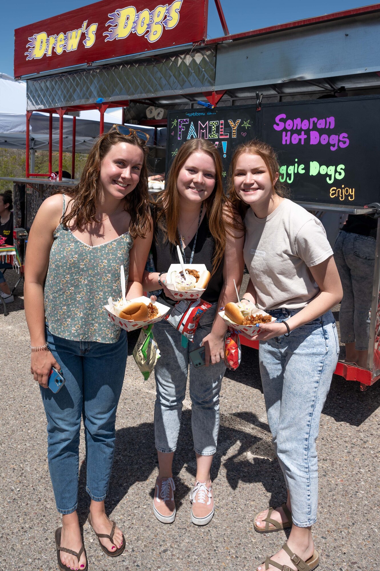 Airmen from the 162nd Wing enjoy time with their families during the 2022 Wing Family Day festivities held Pima Community College’s Desert Vista Campus on April 3.