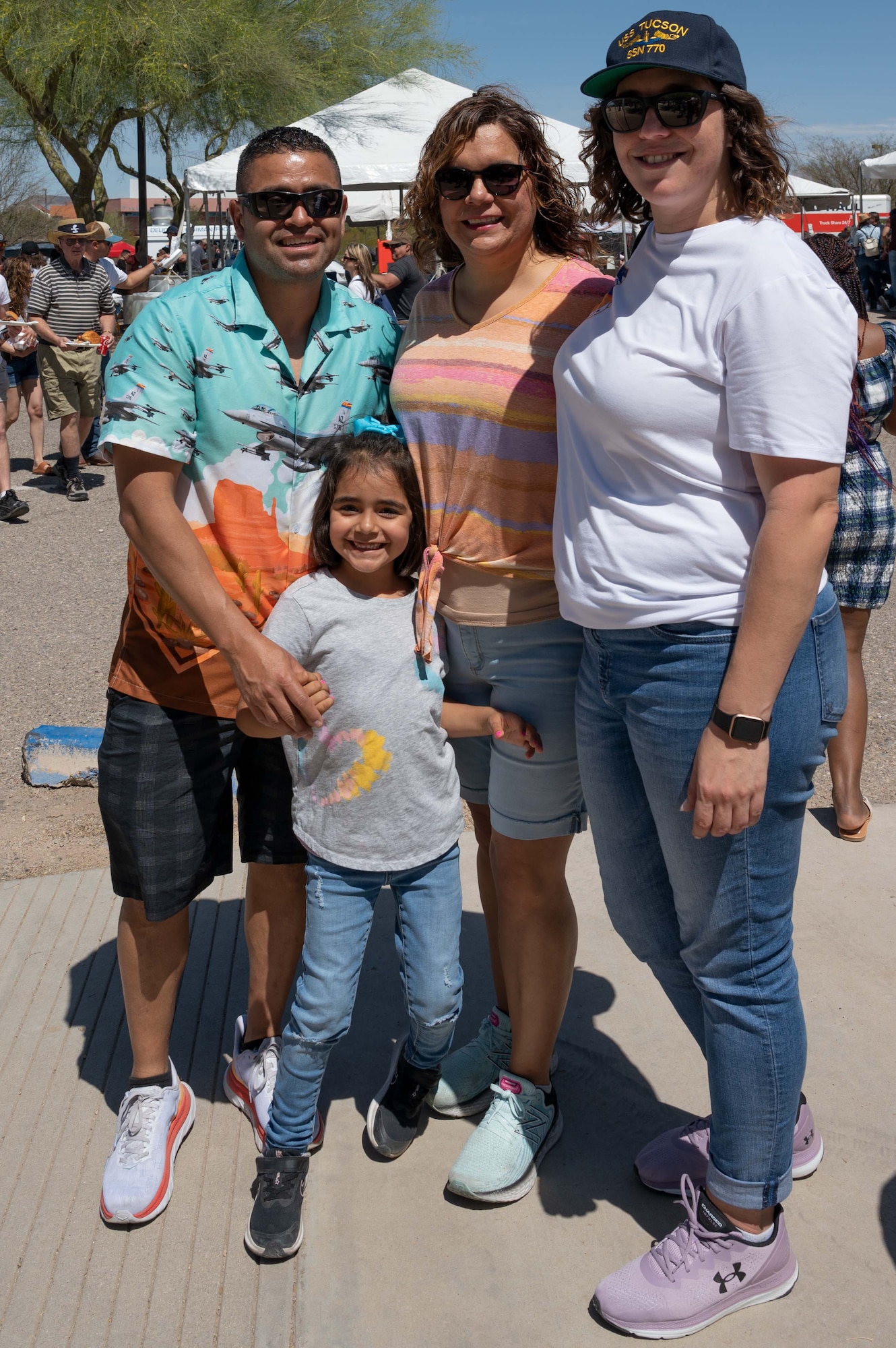 Airmen from the 162nd Wing enjoy time with their families during the 2022 Wing Family Day festivities held Pima Community College’s Desert Vista Campus on April 3.