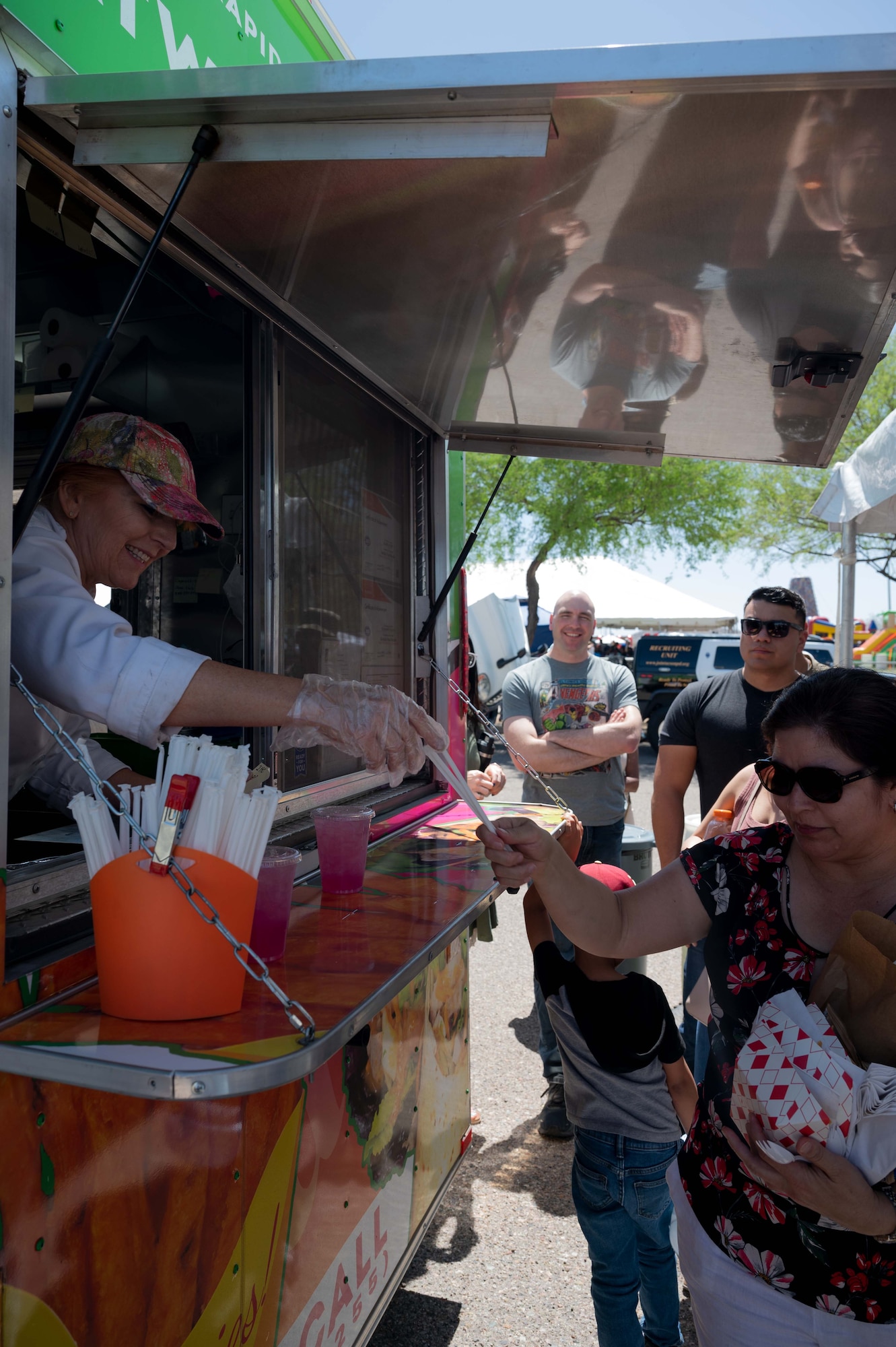 Airmen from the 162nd Wing enjoy time with their families during the 2022 Wing Family Day festivities held Pima Community College’s Desert Vista Campus on April 3.