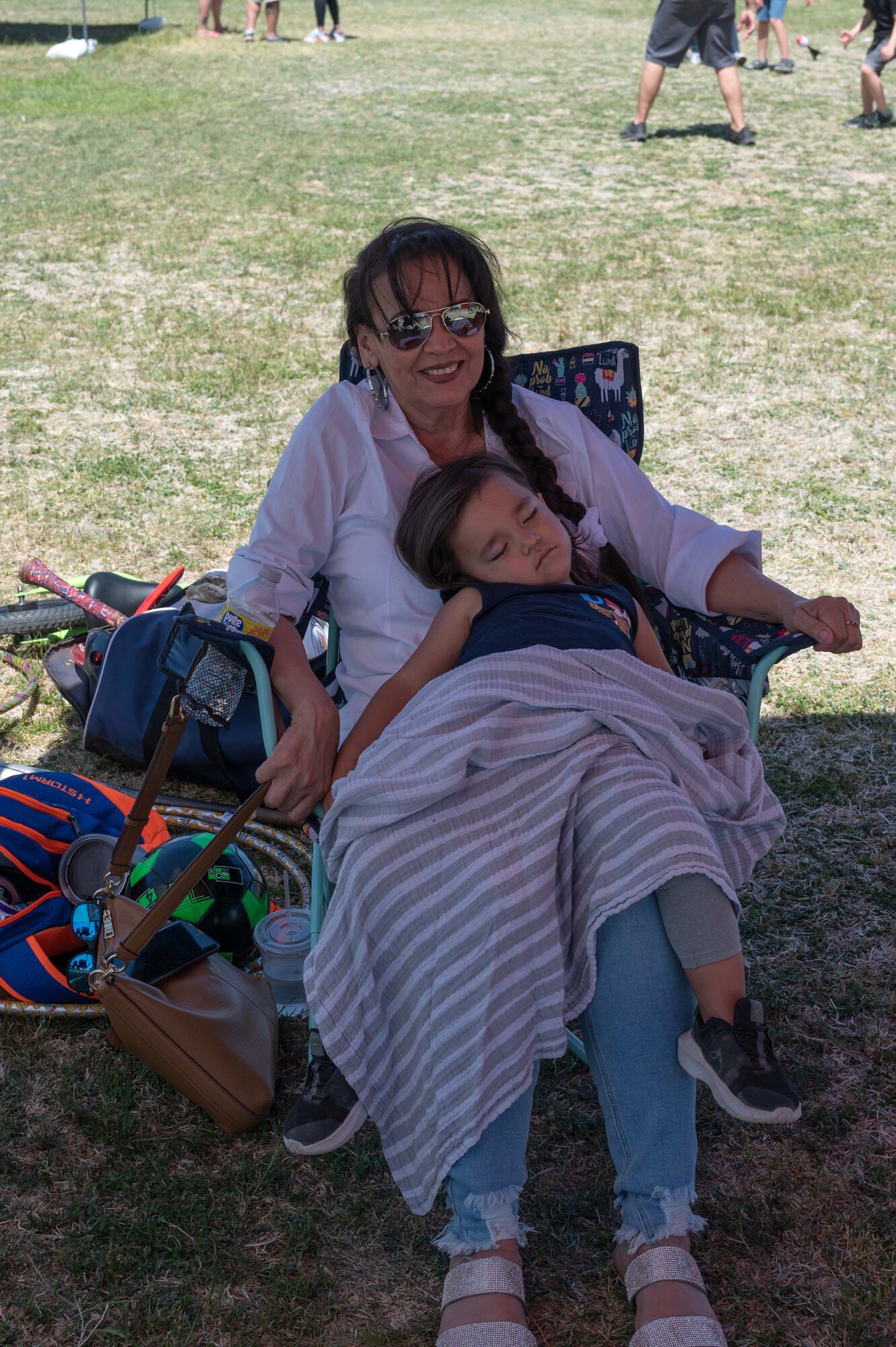 Airmen from the 162nd Wing enjoy time with their families during the 2022 Wing Family Day festivities held Pima Community College’s Desert Vista Campus on April 3.