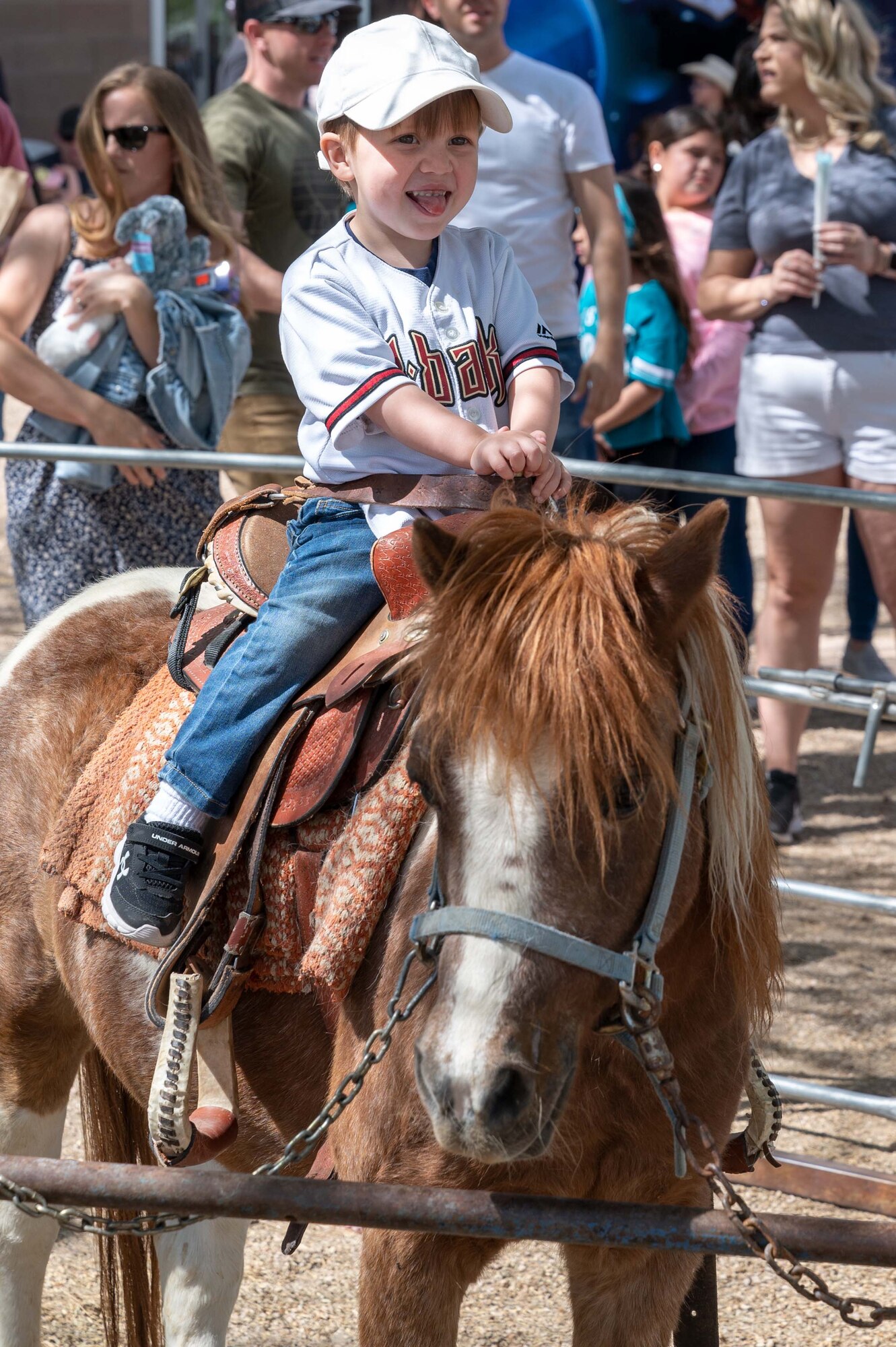 Airmen from the 162nd Wing enjoy time with their families during the 2022 Wing Family Day festivities held Pima Community College’s Desert Vista Campus on April 3.