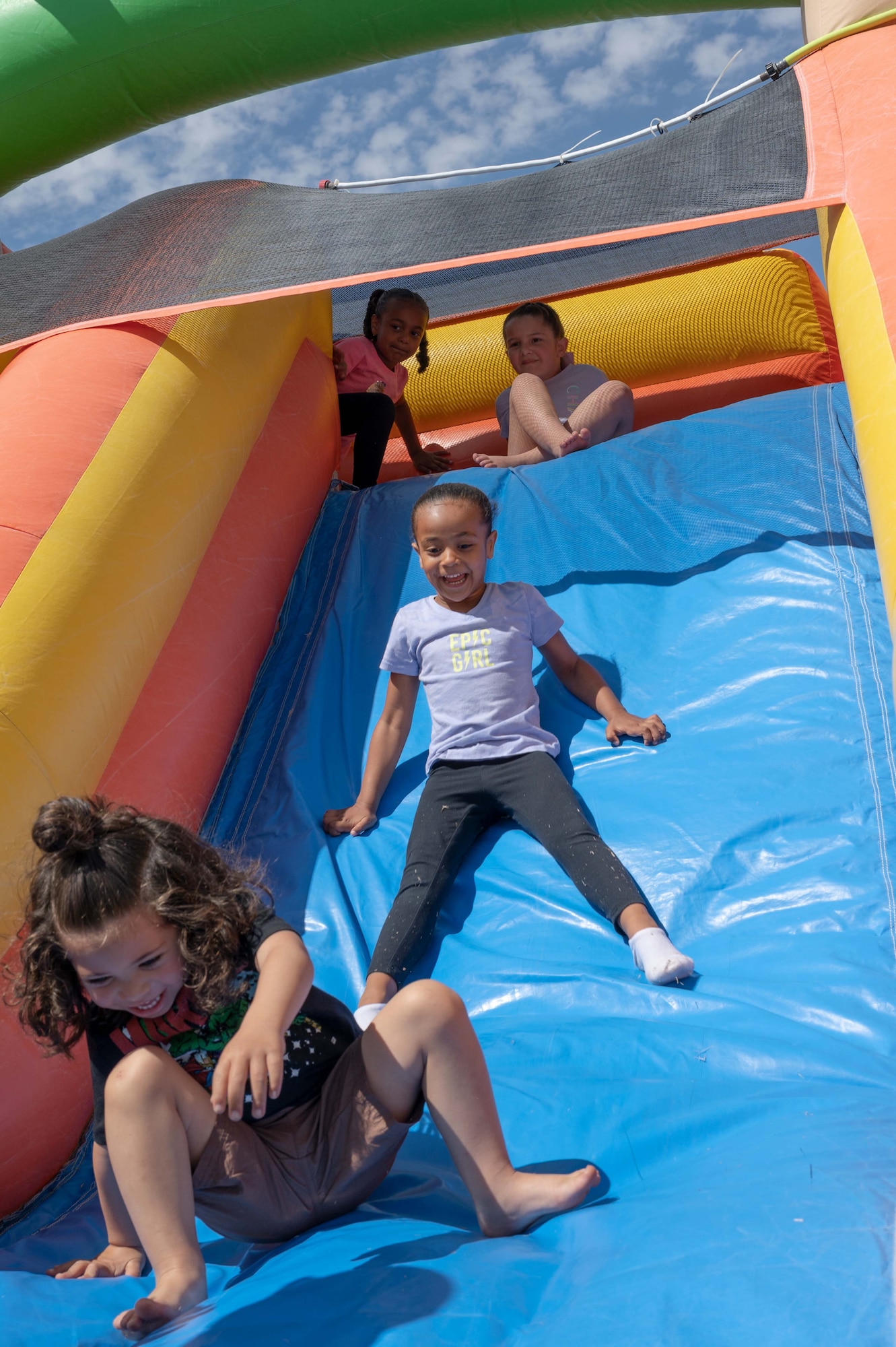 Airmen from the 162nd Wing enjoy time with their families during the 2022 Wing Family Day festivities held Pima Community College’s Desert Vista Campus on April 3.