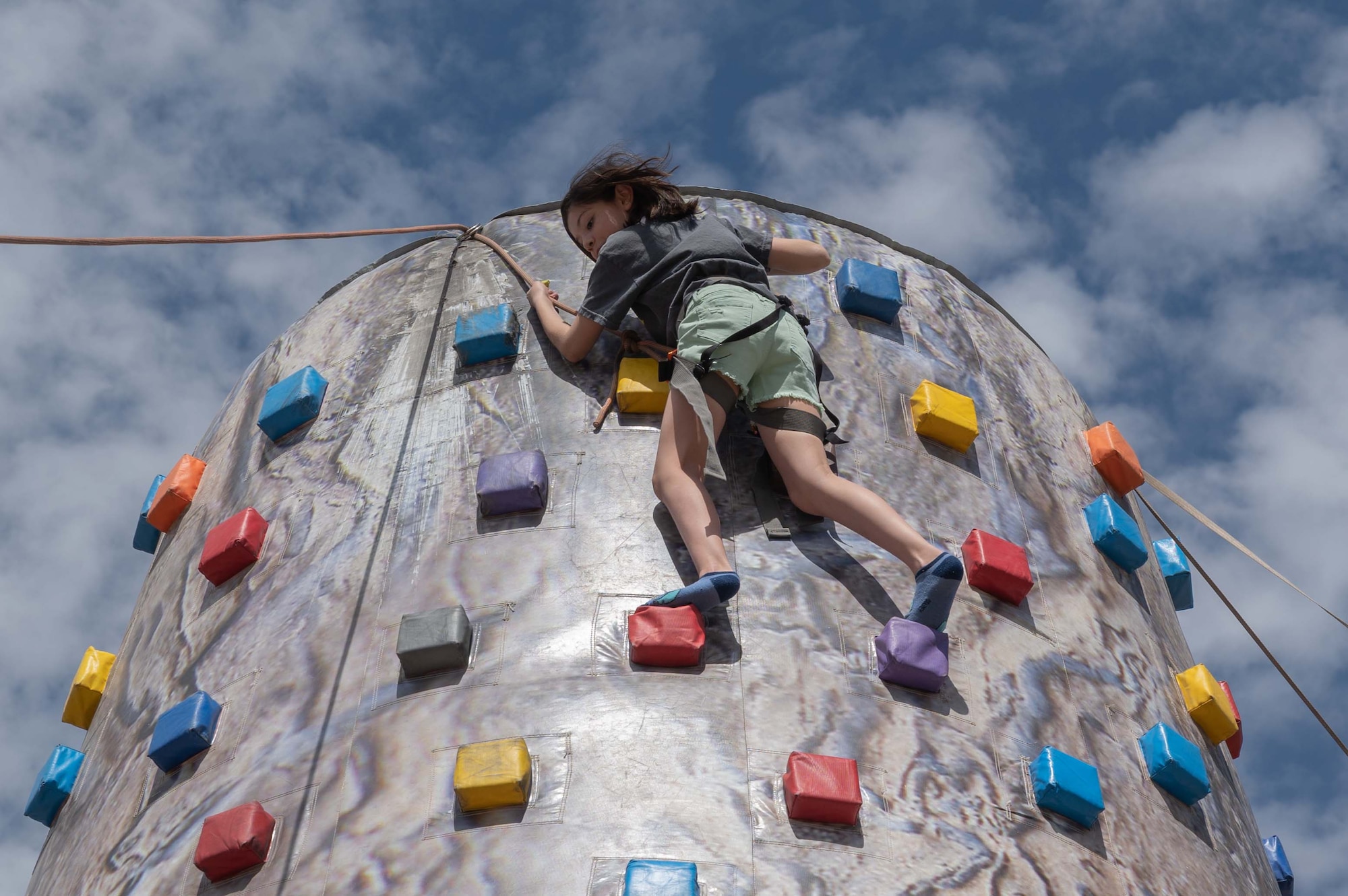 Airmen from the 162nd Wing enjoy time with their families during the 2022 Wing Family Day festivities held Pima Community College’s Desert Vista Campus on April 3.