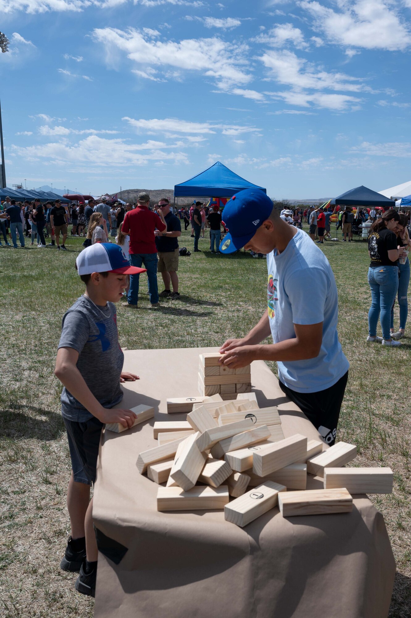 Airmen from the 162nd Wing enjoy time with their families during the 2022 Wing Family Day festivities held Pima Community College’s Desert Vista Campus on April 3.