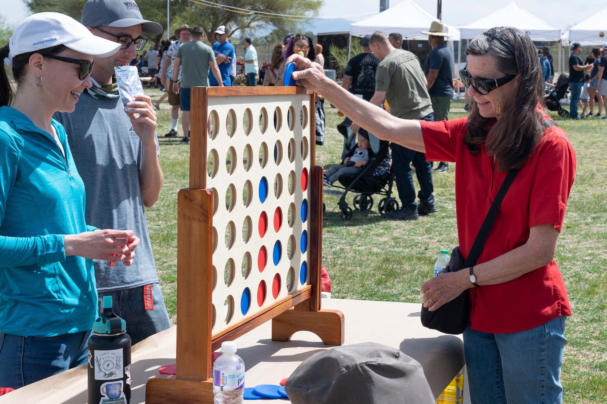 Airmen from the 162nd Wing enjoy time with their families during the 2022 Wing Family Day festivities held Pima Community College’s Desert Vista Campus on April 3.