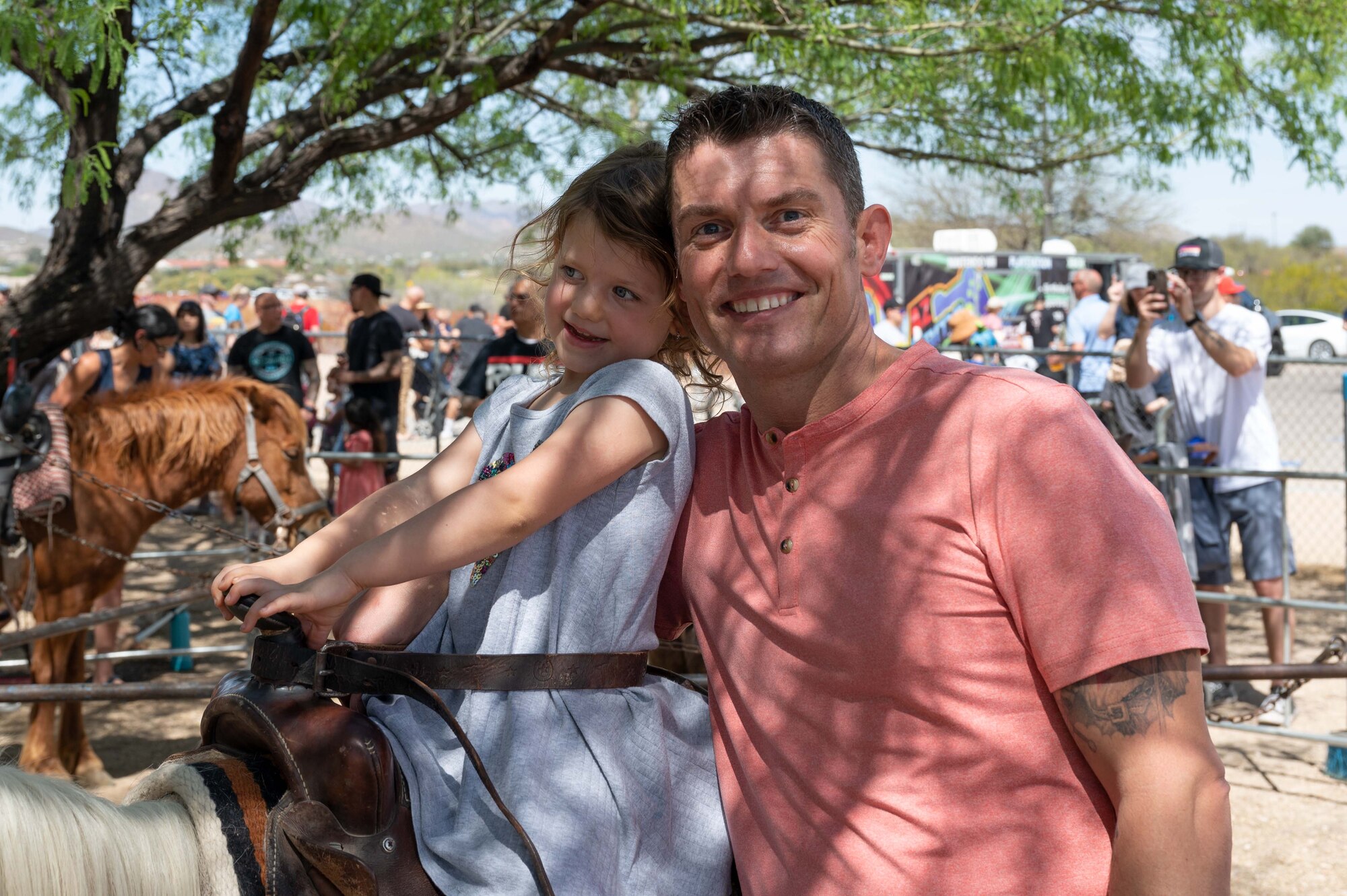 Airmen from the 162nd Wing enjoy time with their families during the 2022 Wing Family Day festivities held Pima Community College’s Desert Vista Campus on April 3.