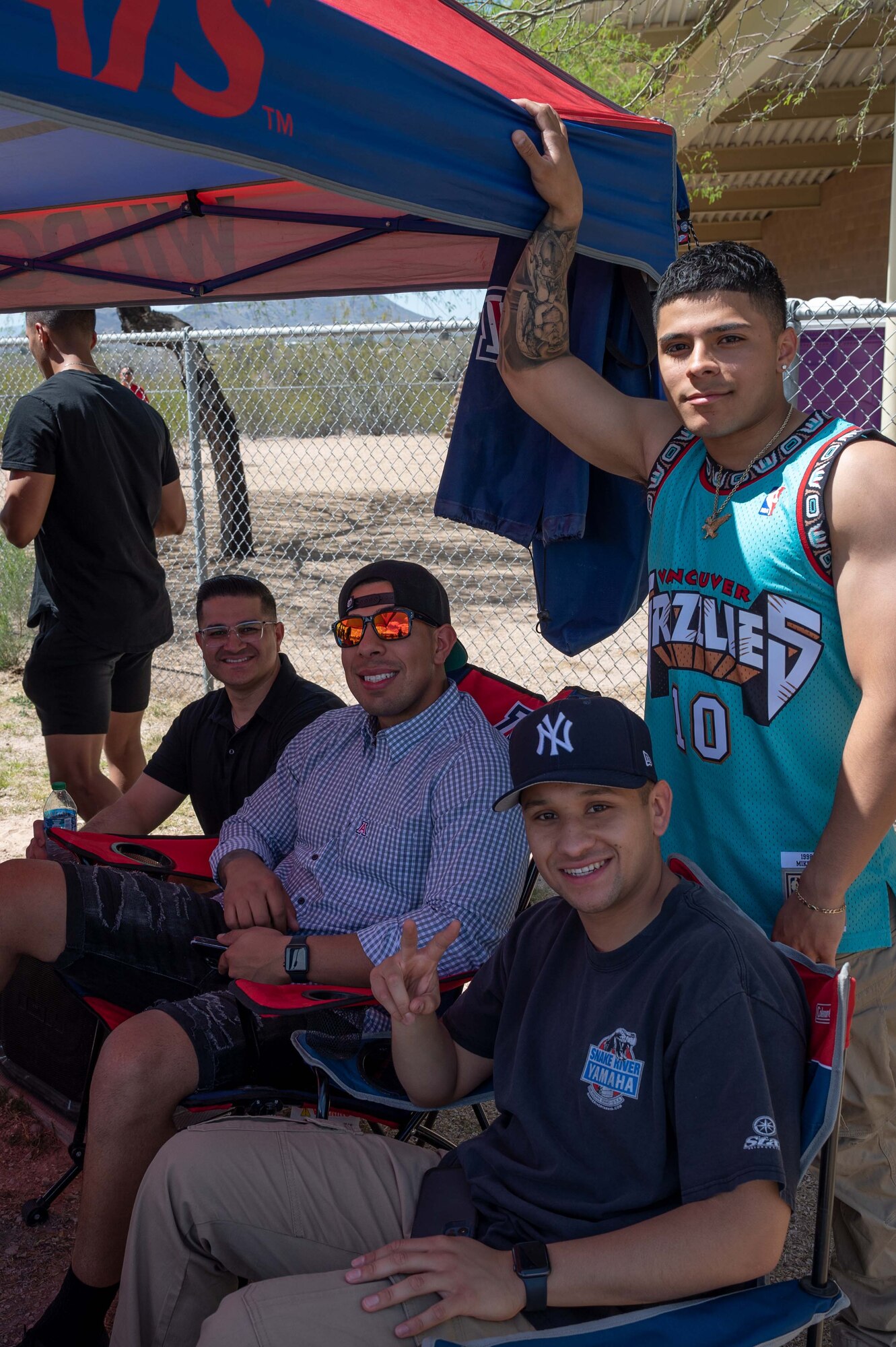 Airmen from the 162nd Wing enjoy time with their families during the 2022 Wing Family Day festivities held Pima Community College’s Desert Vista Campus on April 3.