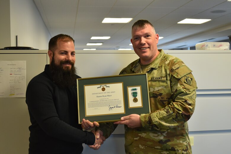 Ryan Mayo Receives Commander's Award