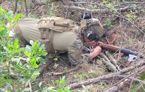recovering a weapons cache