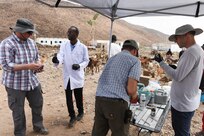 Civil Affairs Soldiers, Djiboutians work together to treat livestock