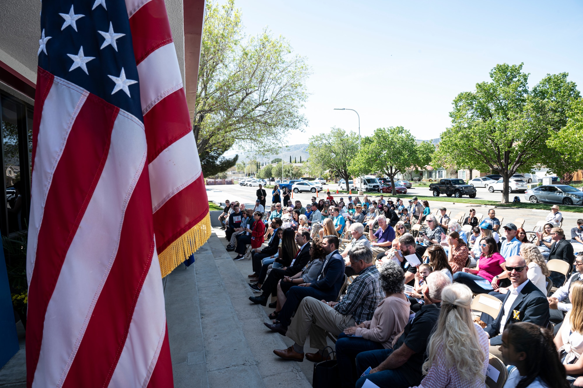 Family and friends of Joe Walker came together at Joe Walker Middle School to celebrate his lasting influence as a pillar in both aerospace and the local community.