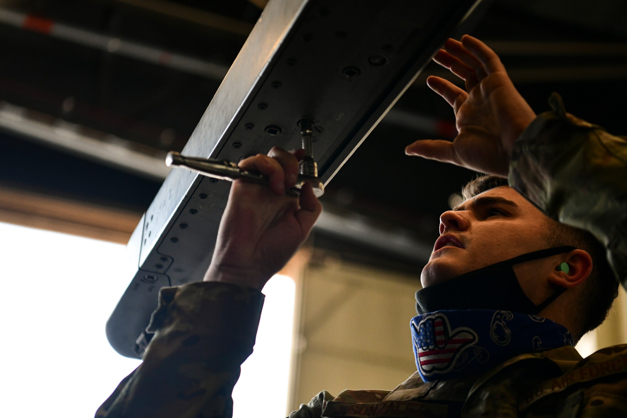 Airmen participate in a maintenance competition.