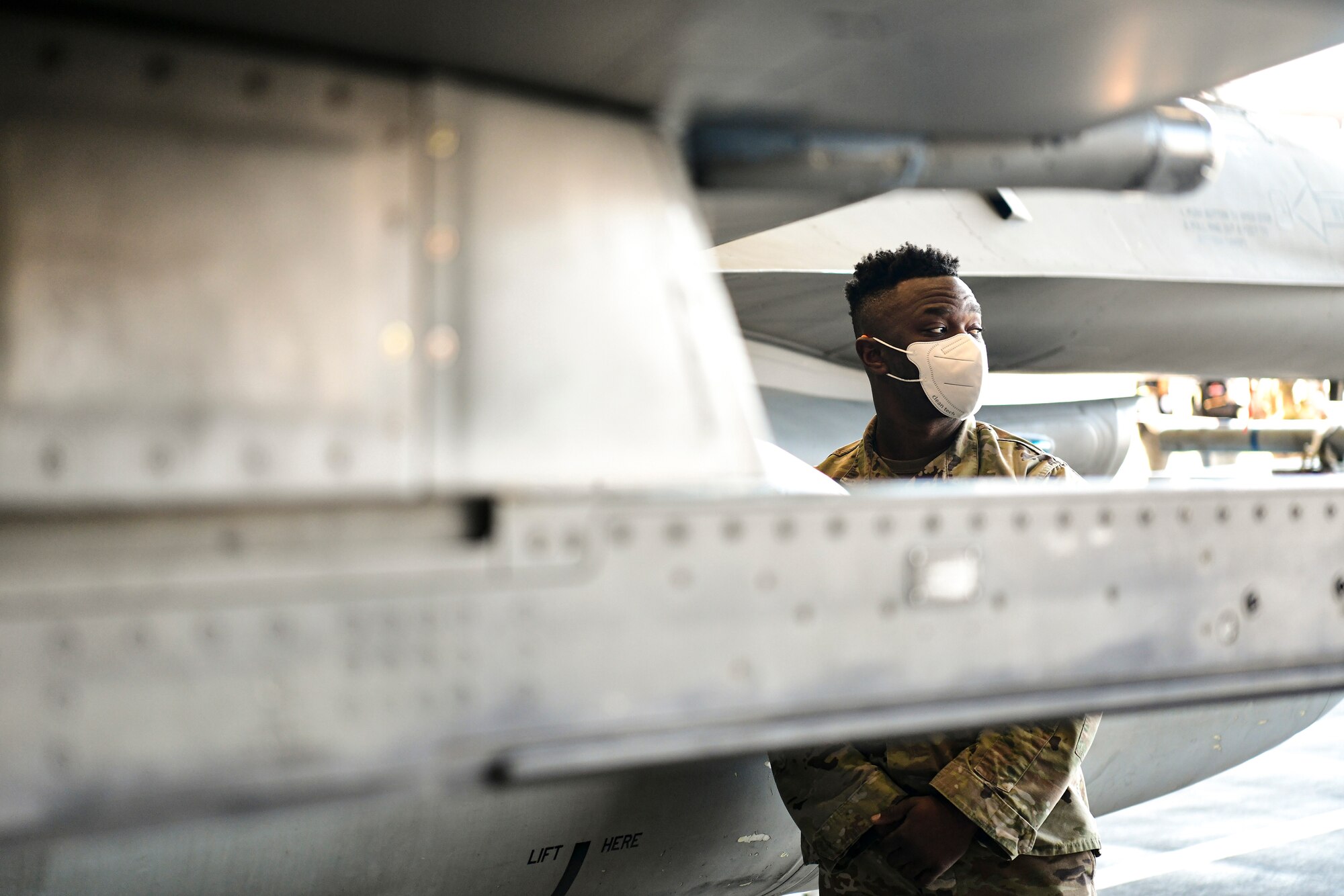 Airmen participate in a maintenance competition.