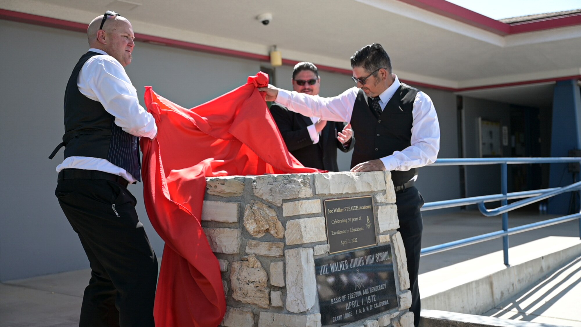 Family and friends of Joe Walker came together at Joe Walker Middle School to celebrate his lasting influence as a pillar in both aerospace and the local community.