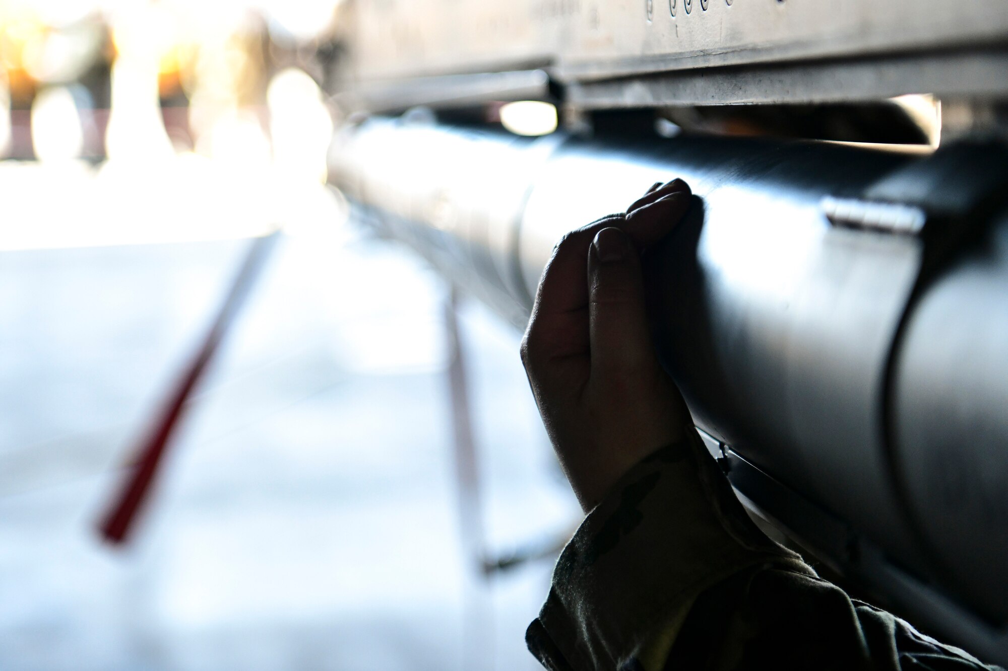 Airmen participate in a maintenance competition.