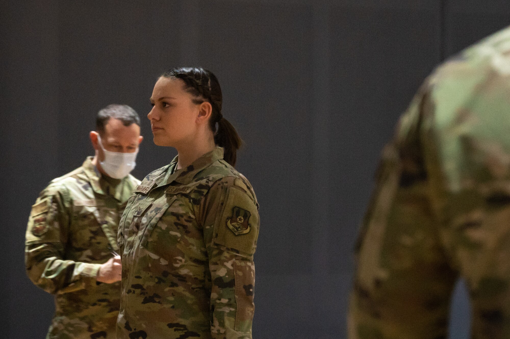 The 386th Air Expeditionary Wing Rising IV’s held a Sharp Troop Competition to showcase Airmen’s dedication to dress and appearance, drill and Air Force core values.