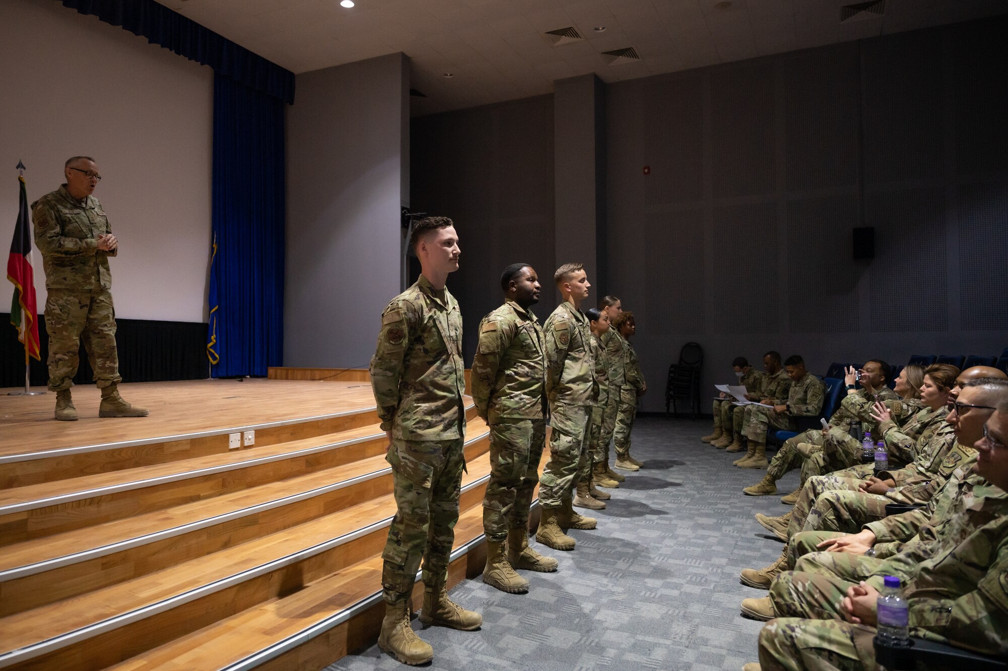 The 386th Air Expeditionary Wing Rising IV’s held a Sharp Troop Competition to showcase Airmen’s dedication to dress and appearance, drill and Air Force core values.