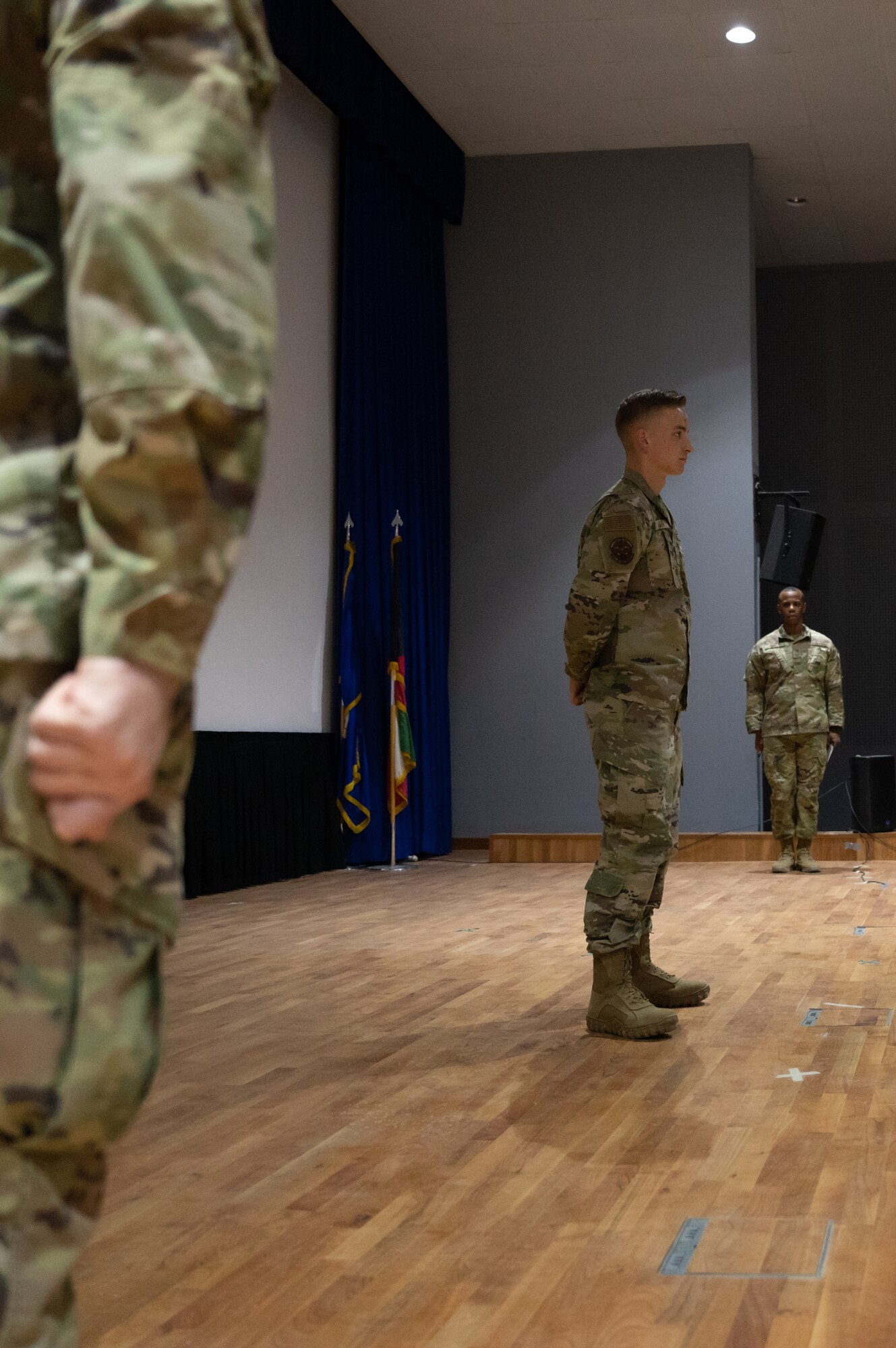 The 386th Air Expeditionary Wing Rising IV’s held a Sharp Troop Competition to showcase Airmen’s dedication to dress and appearance, drill and Air Force core values.