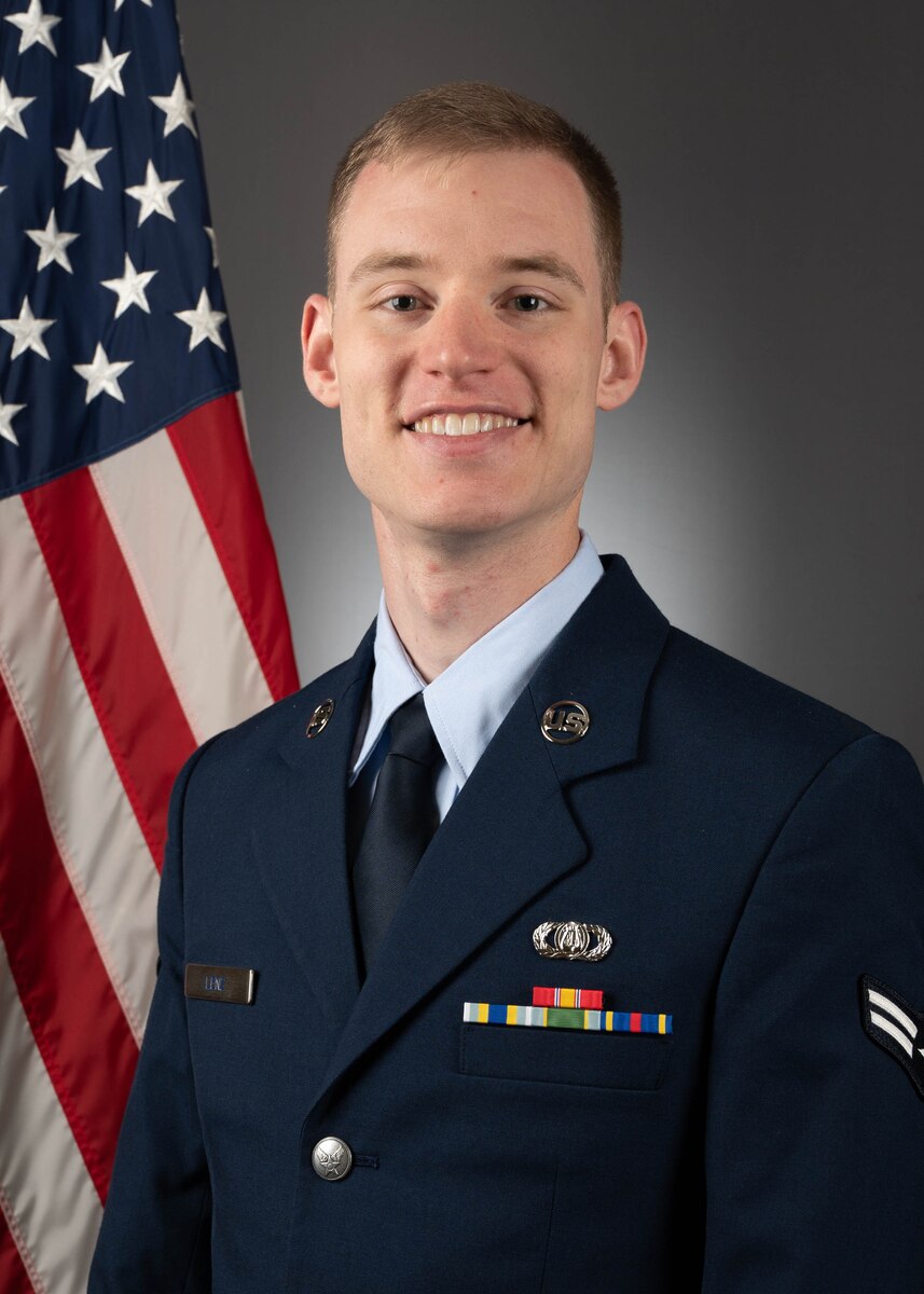 Official photo of A1C Patrick Lenz