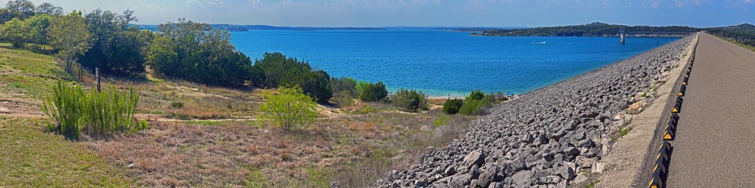 Canyon Lake Dam panoramic