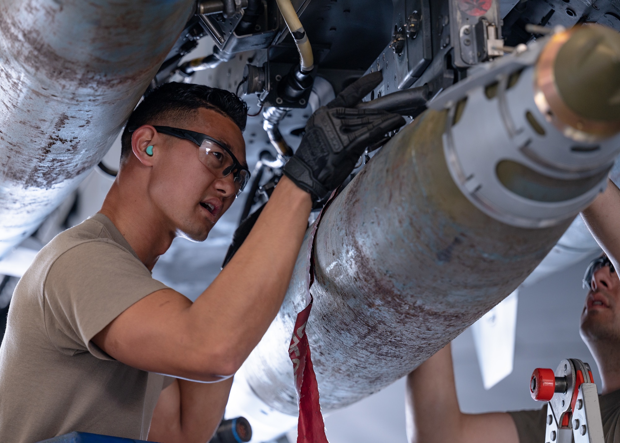 Weapons load crews compete by loading munitions onto their respective aircraft while being judged on speed, safety and accuracy.