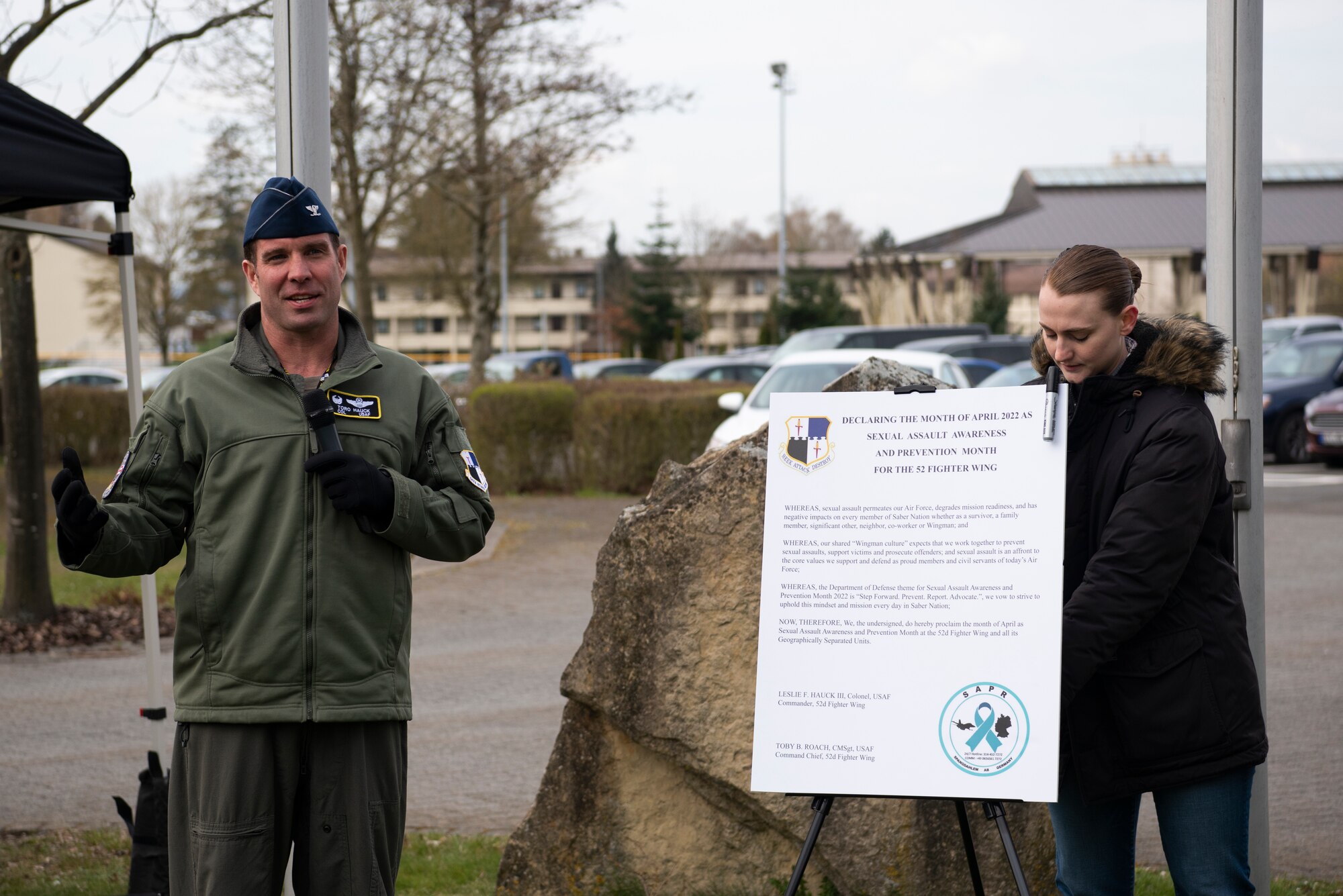 52nd Fighter Wing personnel observe Sexual Assault Awareness and Prevention Month