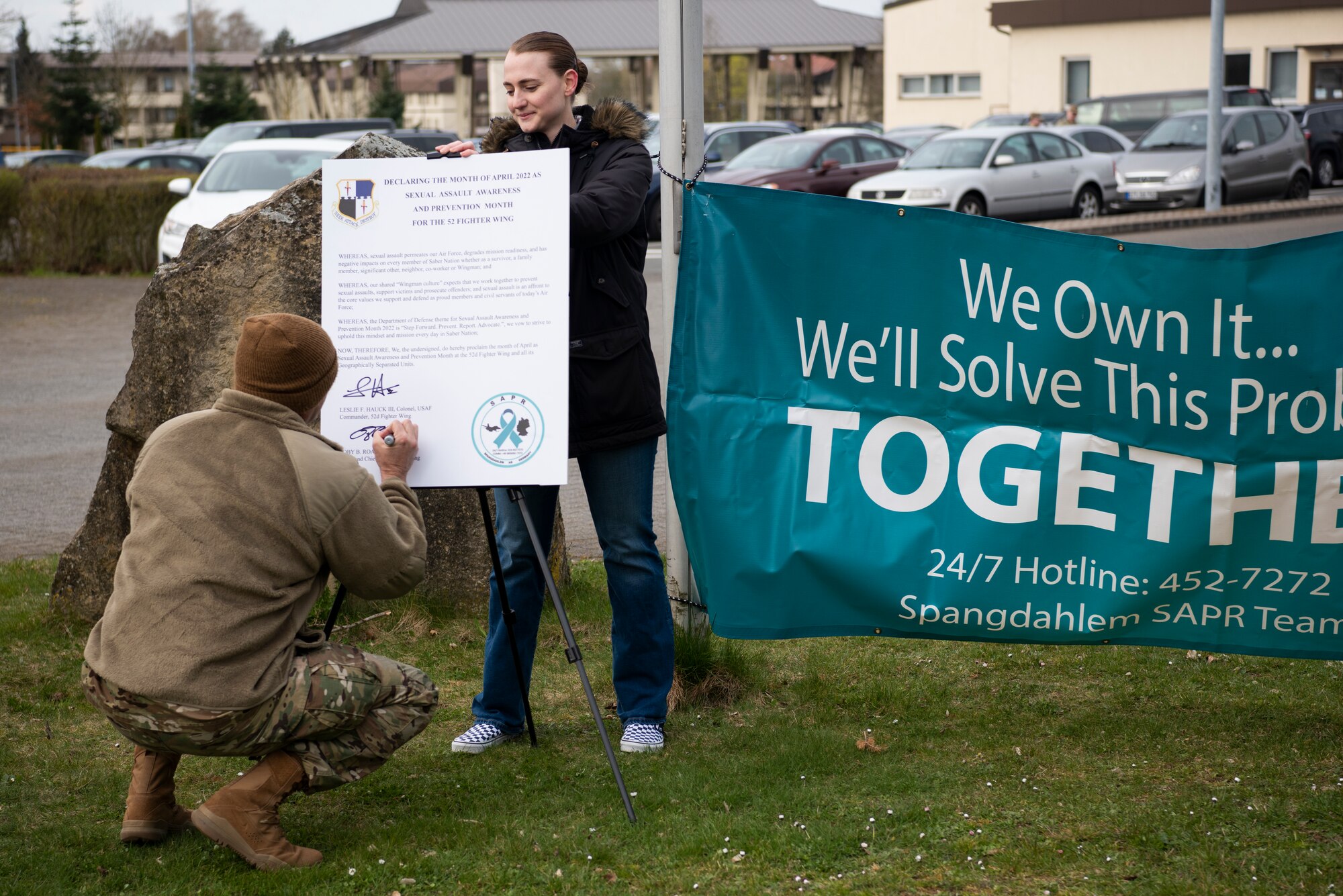 52nd Fighter Wing personnel observe Sexual Assault Awareness and Prevention Month