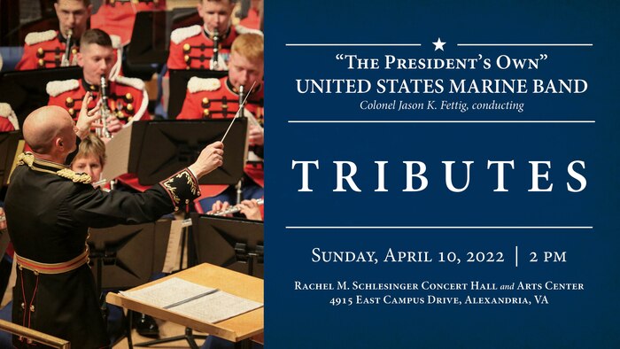 Marine Band Concert postcard: April 10, 2022