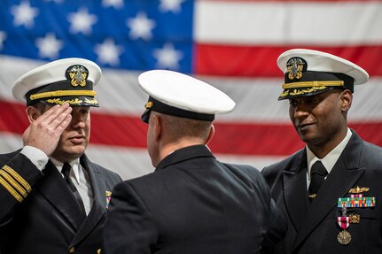 CDR Dustin Cunningham relieved CAPT (Sel) Kiah B. Rahming as the NEDU Commanding Officer on Wednesday 30, March.