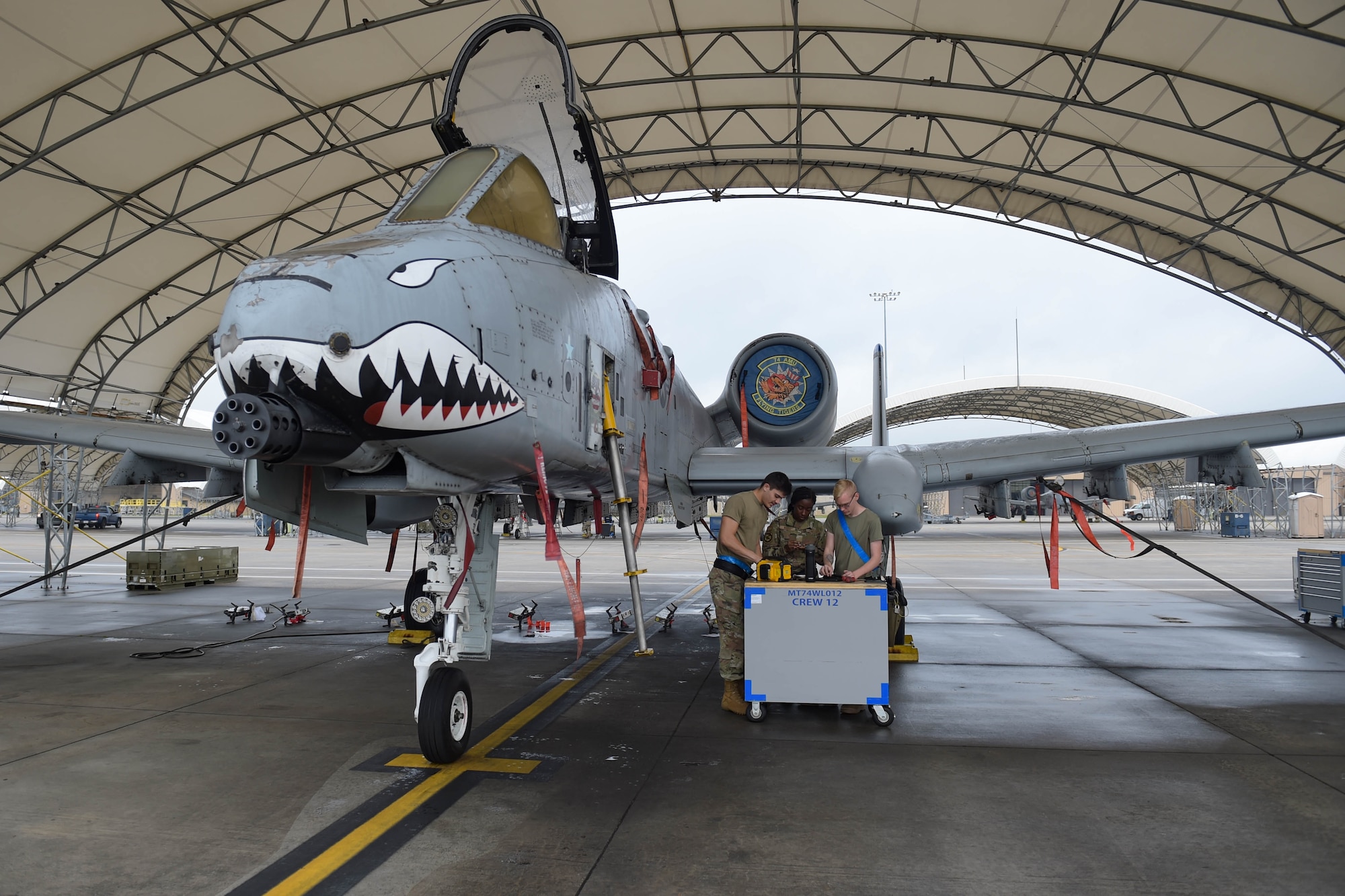 A photo of Airmen working.