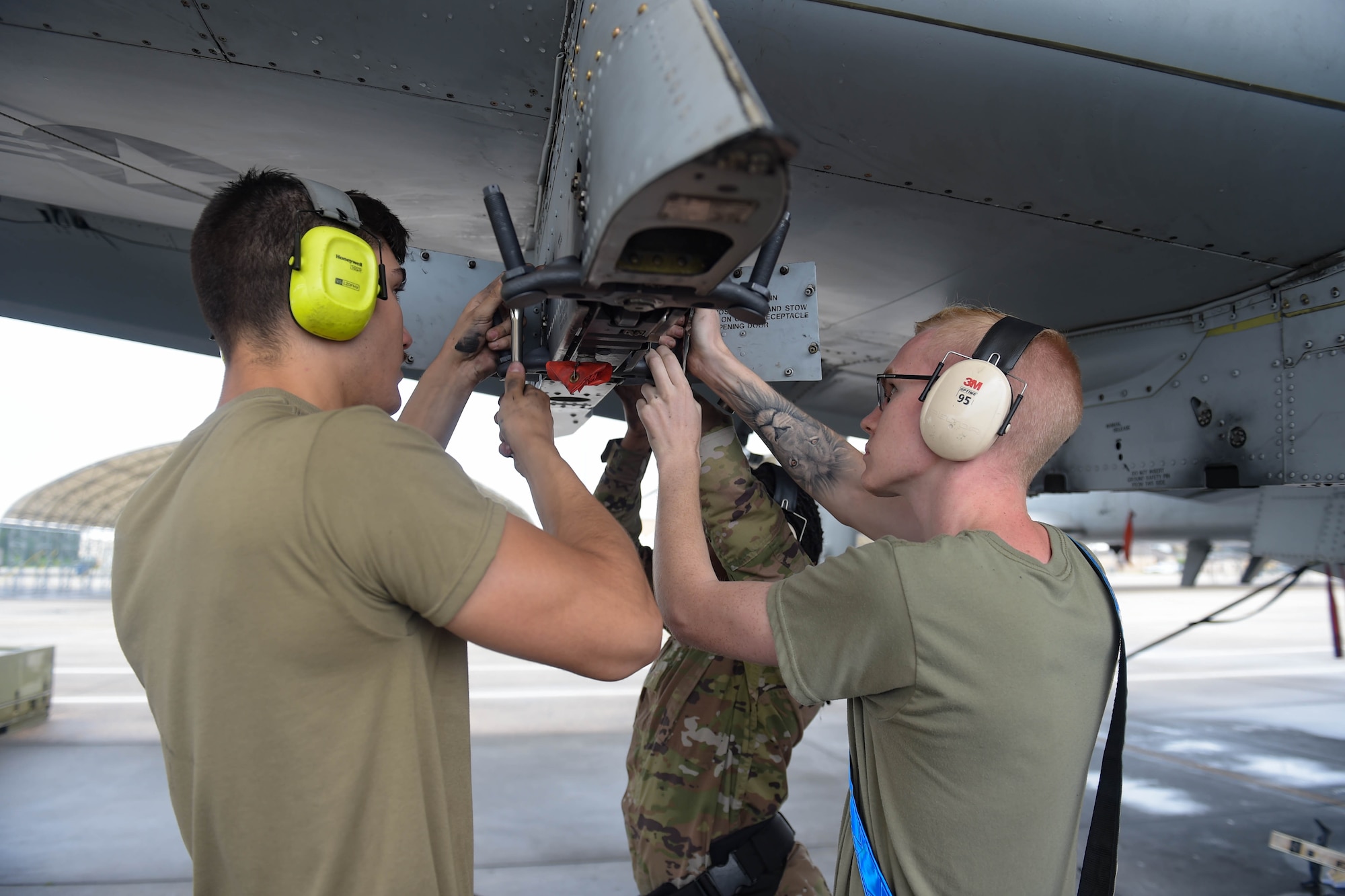 A photo of Airmen working.