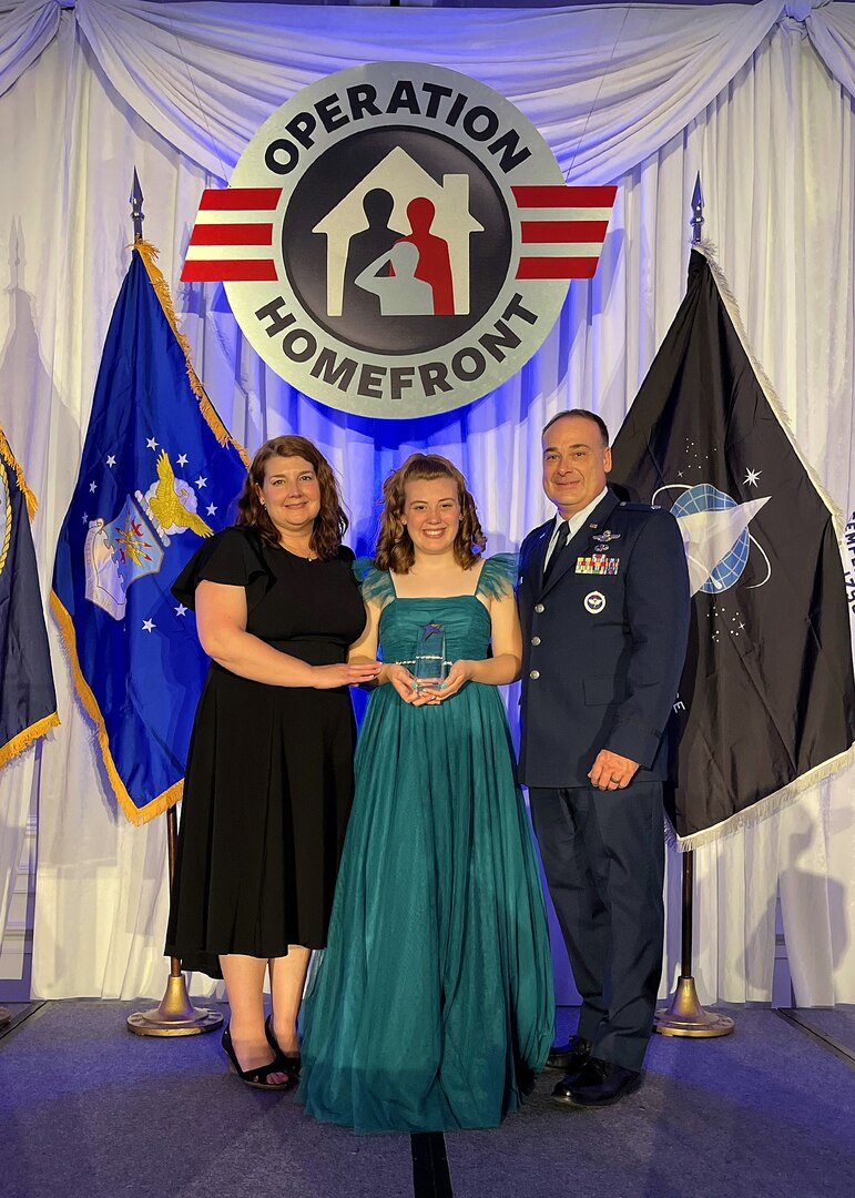 Anna Cummins, 16, who attends Air Academy High School in Colorado Springs, Colo., is the 2022 Military Child of the Year for the Air Force.
