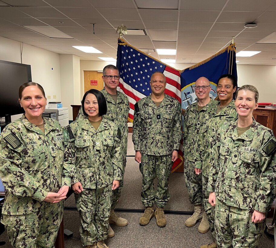 Rear Adm. David G. Wilson meets with Southeast personnel.