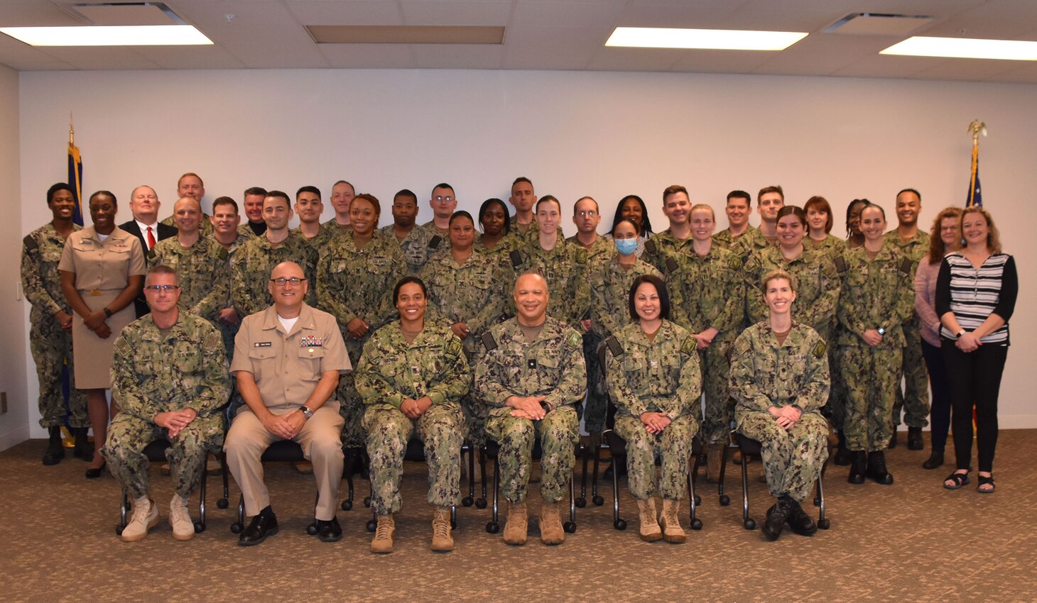 Rear Adm. David G. Wilson meets with Southeast personnel.